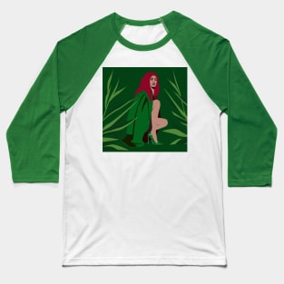 Green Fashion Art Baseball T-Shirt